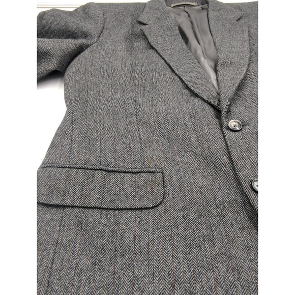Sam's Tailor Bespoke Suit Jacket Blazer Herringbone Wool Tweed Men's Size 42 - Picture 15 of 16